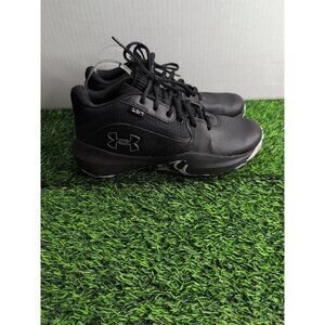 Under Armour Lockdown 7 Black Metallic Silver White Mens Size 8.5